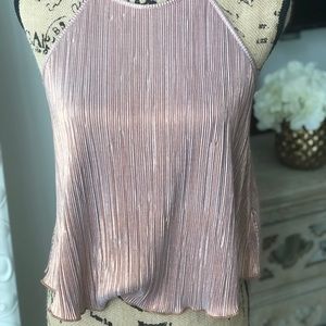 Crushed Metallic halter top